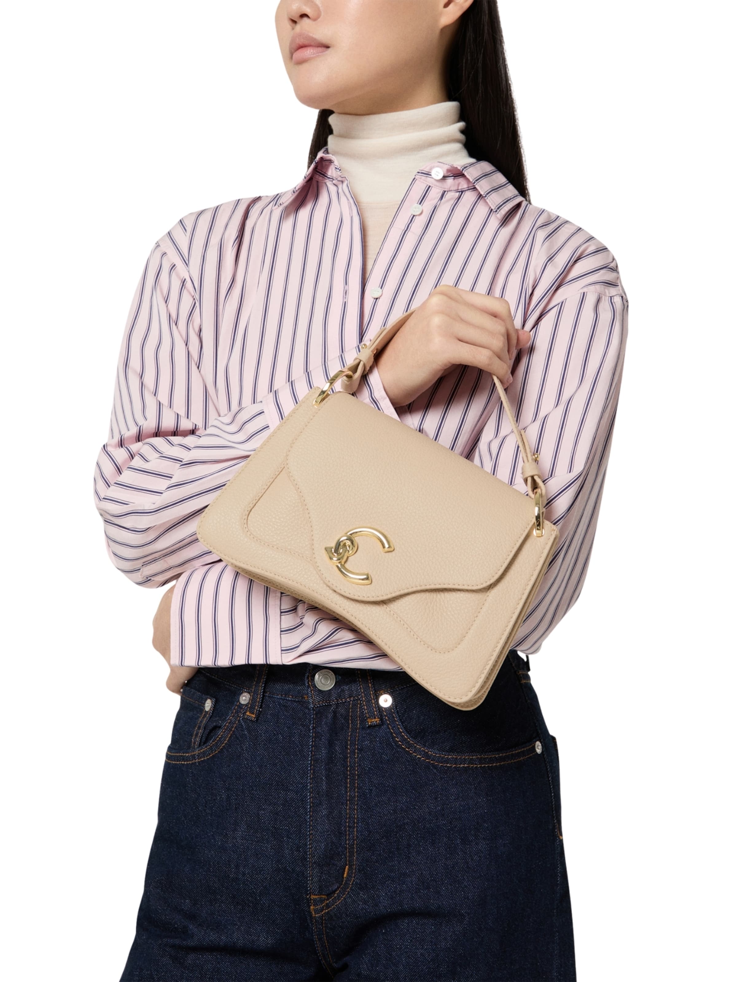 Coccinelle - Bolso de mano 'COCCINELLE C-Me S26' en beige