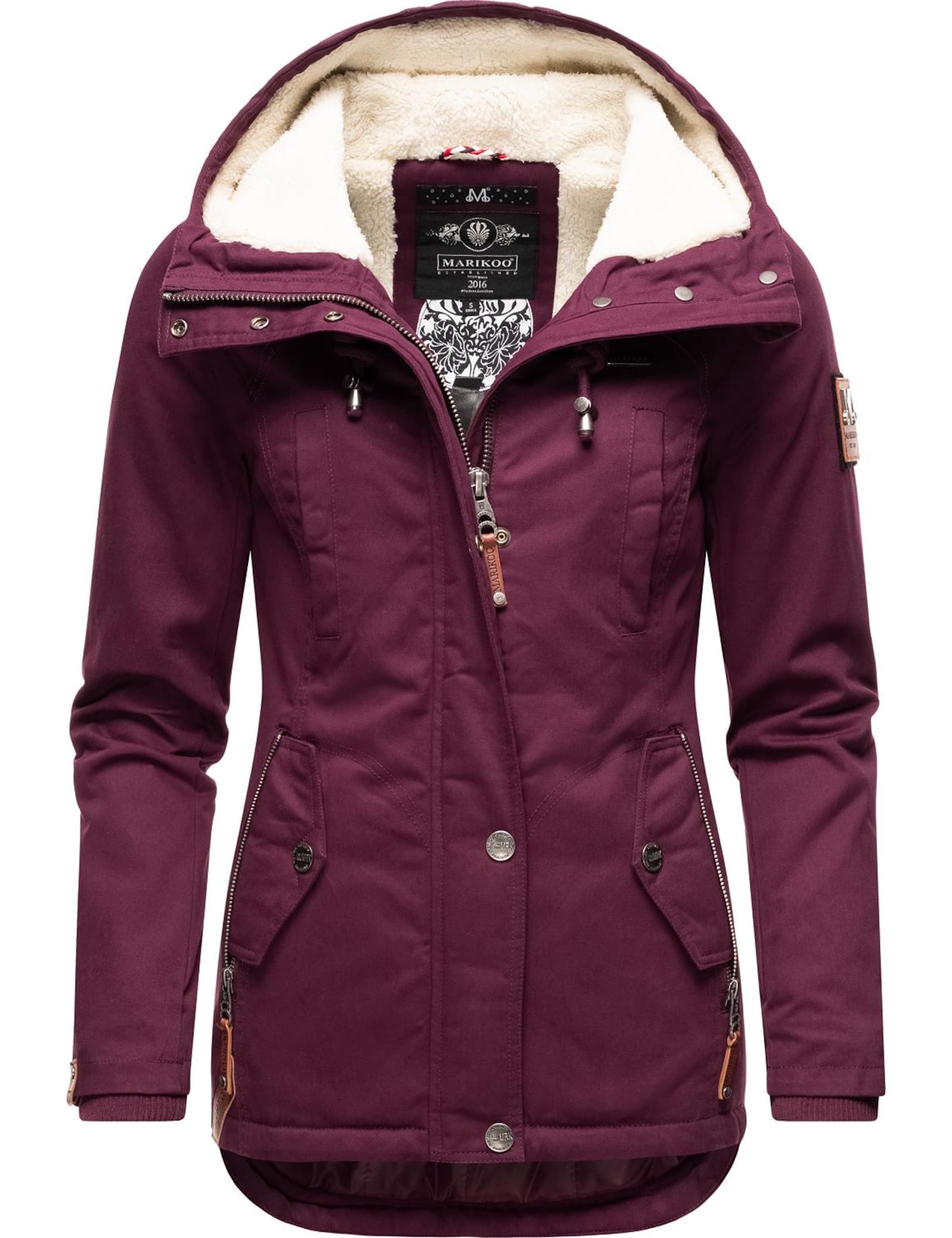 MARIKOO Зимняя парка 'Bikoo' в Красный: спереди