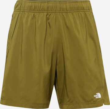 Regular Pantaloni sport '24/7' de la THE NORTH FACE pe verde: față