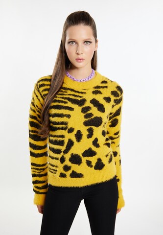 Pullover di myMo ROCKS in giallo: frontale