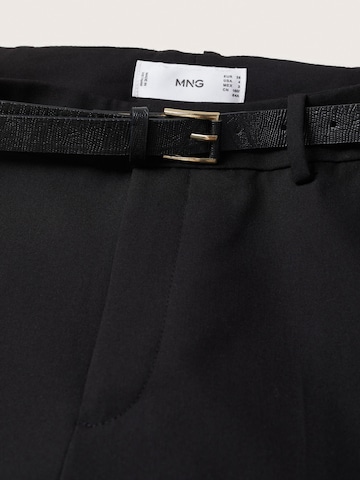 MANGO Normalny krój Spodnie w kant 'Boreal' w kolorze czarny