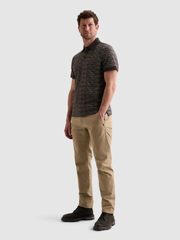 PME Legend Paita 'Polo shirt in 100% cotton with allover print' värissä harmaa