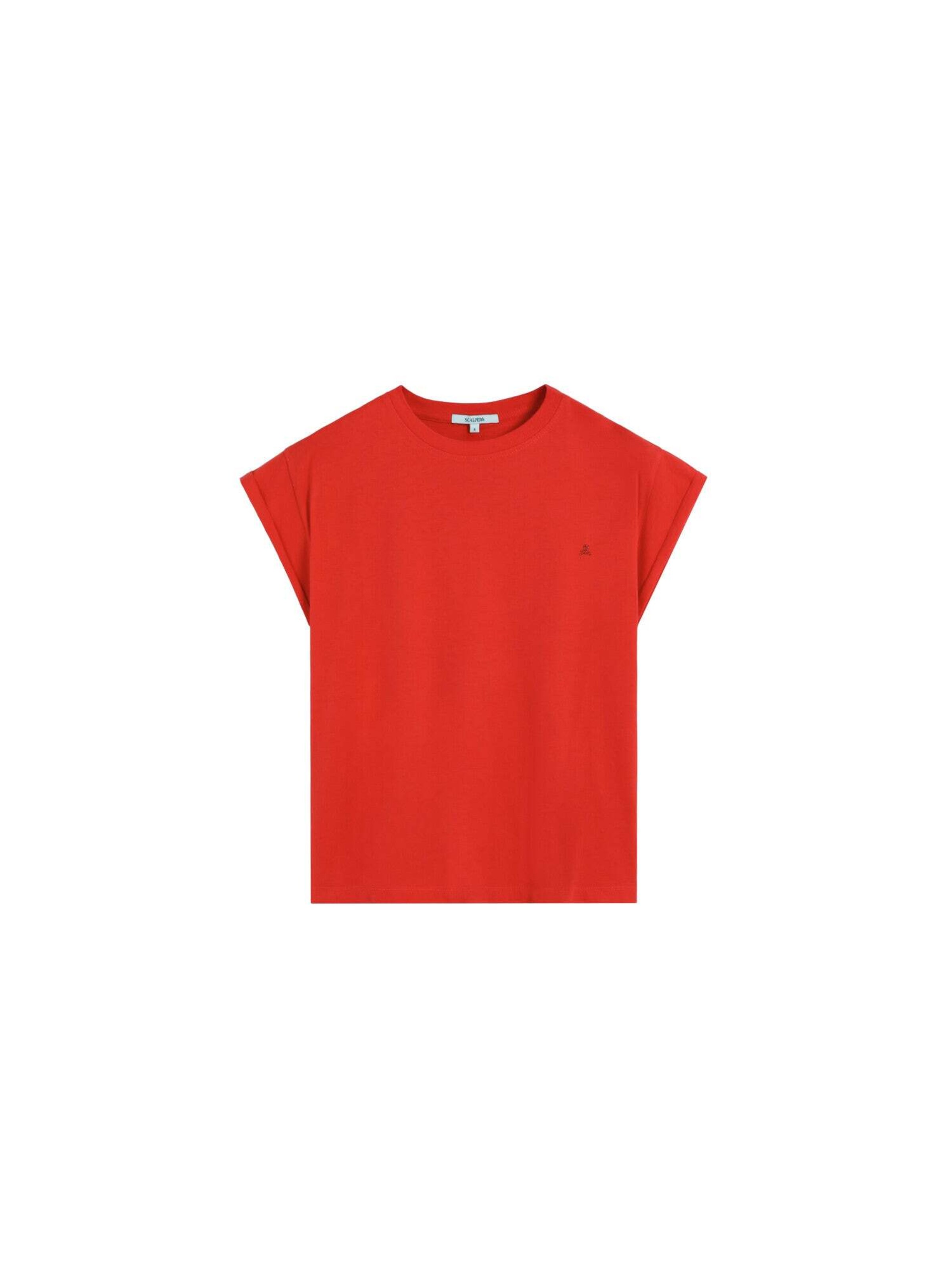 Scalpers Shirts 'Scplainskull' i orange: forside