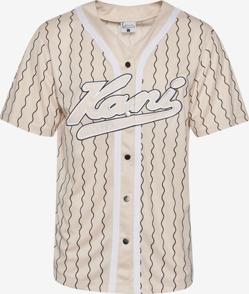 T-Shirt Karl Kani en beige : devant