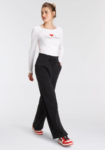 KangaROOS Wide leg Pants in Black