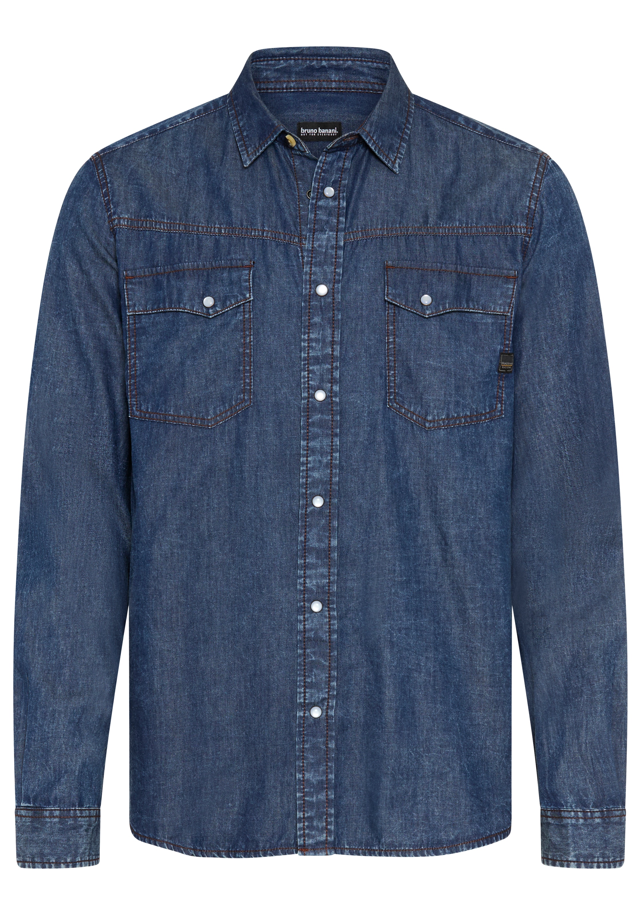 Bruno Banani LM Button Up Shirt in S in Dark blue, Item view