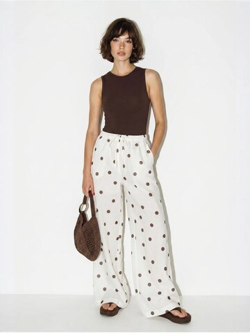 Bianco Lucci Wide Leg Hose‌‌‌‌‌‌‌ in Braun