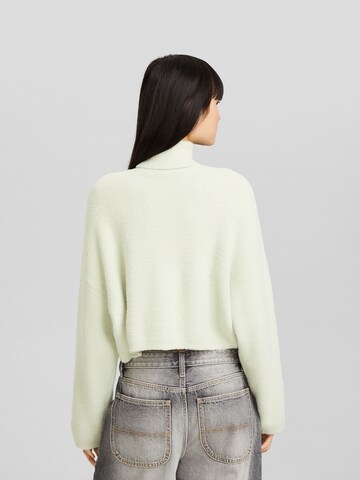 Pull-over Bershka en vert