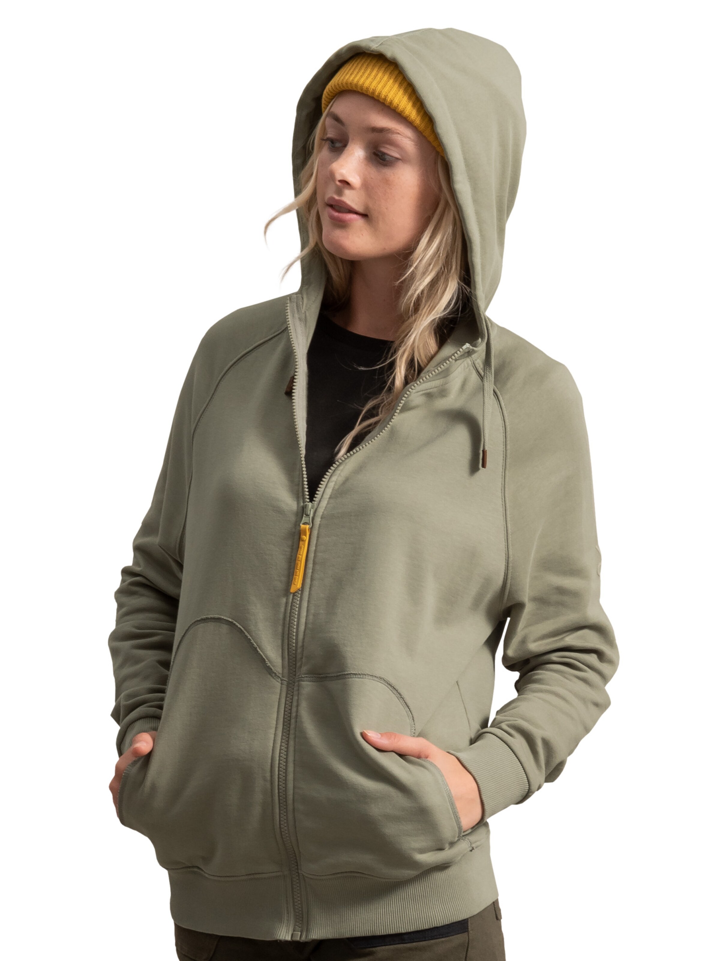 Veste de survêtement Kaft en gris : devant