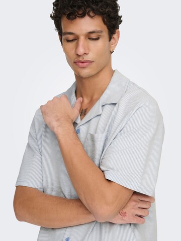 Only & Sons Regular Fit Hemd 'ONSKian' in Blau