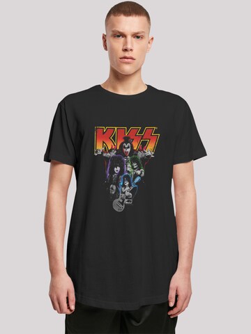 F4NT4STIC Shirt 'Kiss ' in Black: front