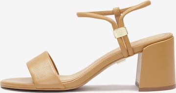 Kazar Sandále - Hnedá: predná strana