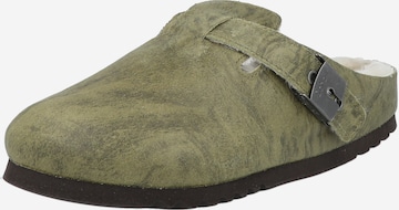 Scholl Iconic Slipper 'GRACE' in Green: front