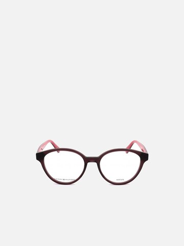 TOMMY HILFIGER Sonnenbrille 'Tommy Hilfiger TH 2007 Burgundy pattern red 50/17/140 WOMAN Eyewear Frame'‌ in Rot