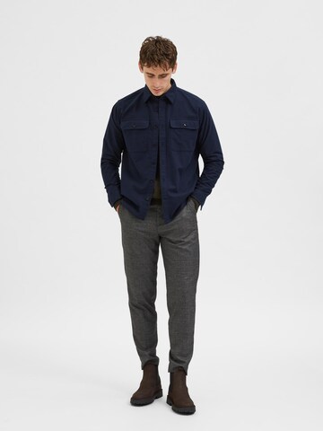 SELECTED HOMME Regular Fit Hemd 'ROLF' in Blau