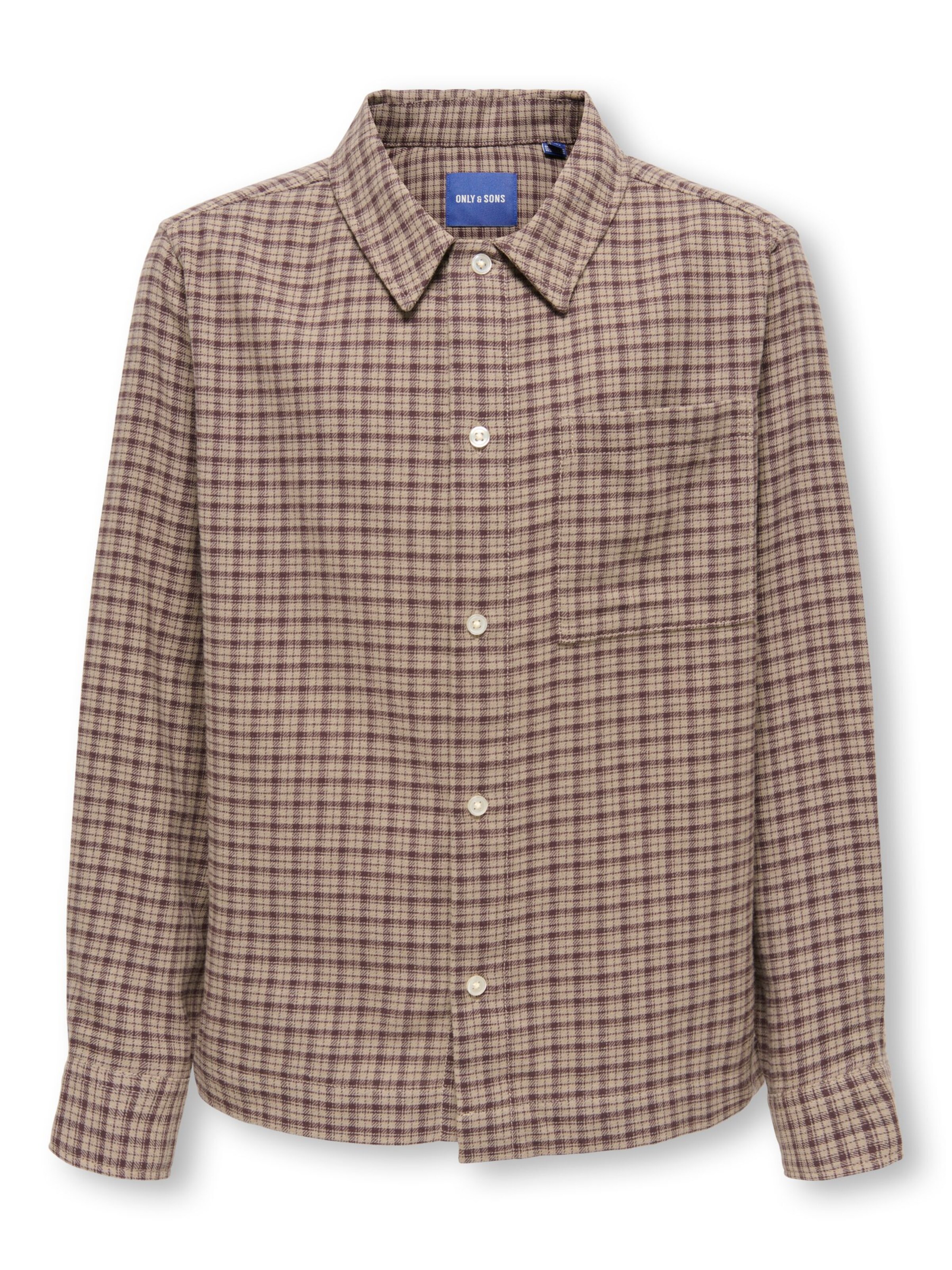 Chemise Only & Sons Junior en beige : devant