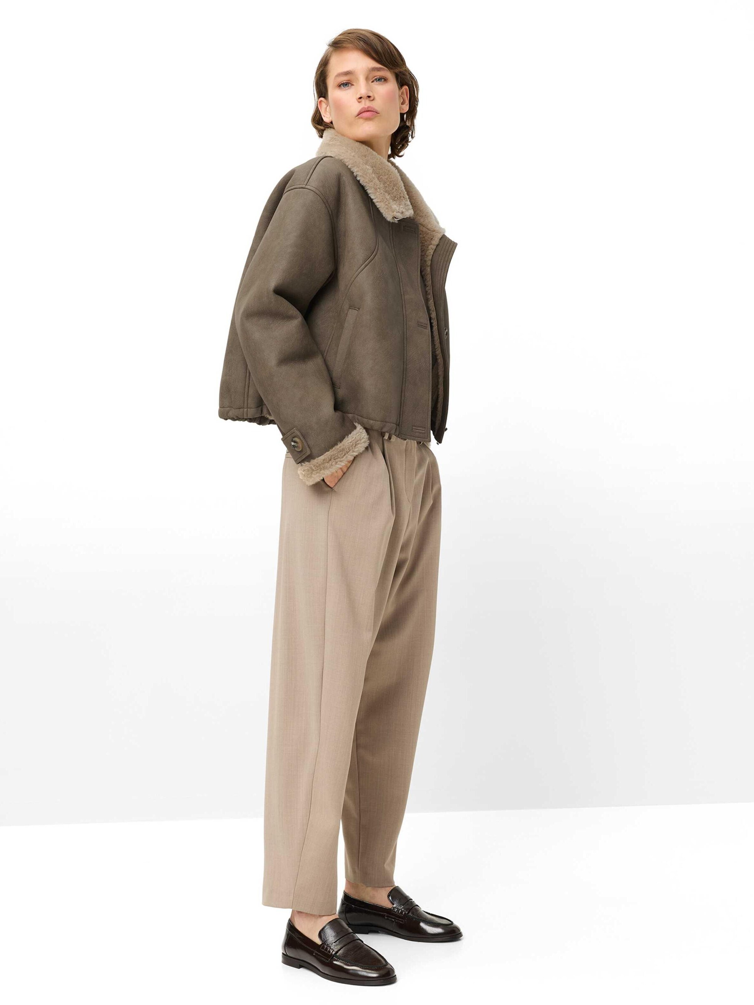 Fuchs Schmitt Winter jacket 'Fliegerblouson Oakland' in Brown