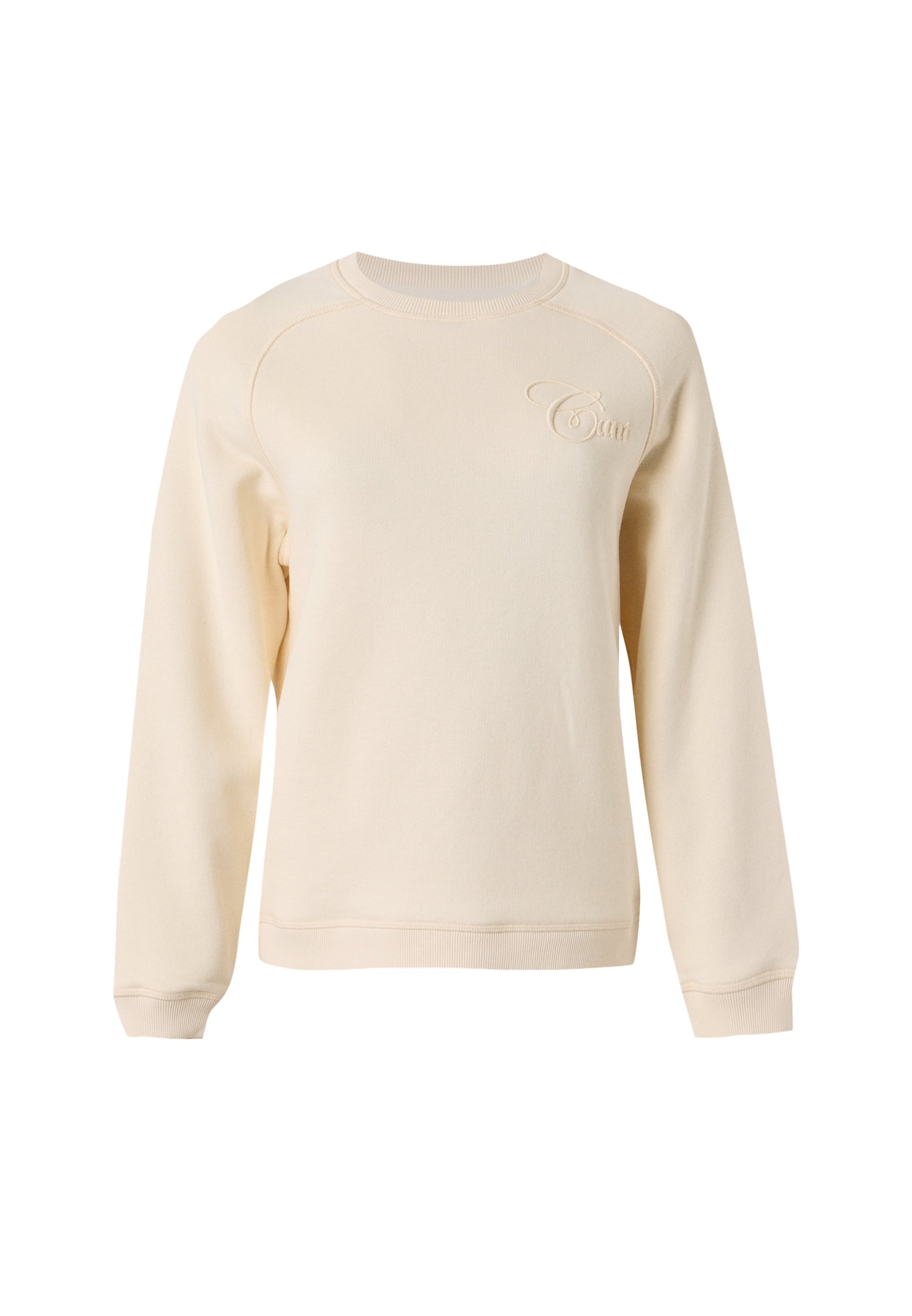 Felpa di GANT in beige: frontale