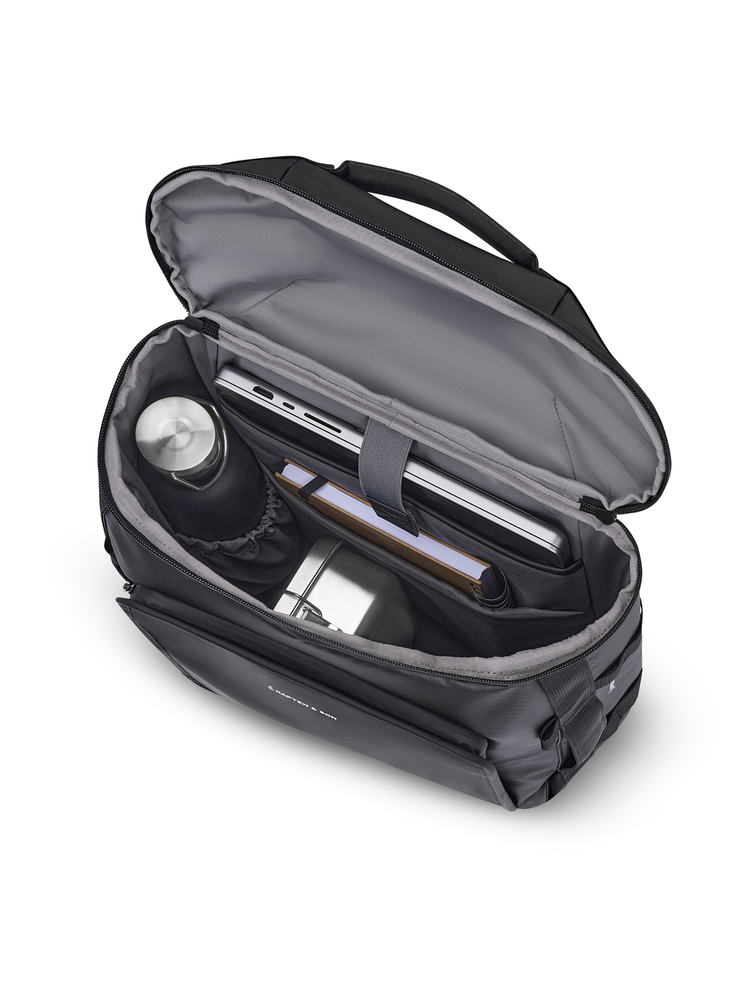 Kapten & Son Σακίδιο πλάτης 'Lisbon Duffle Backpack Small' σε μαύρο