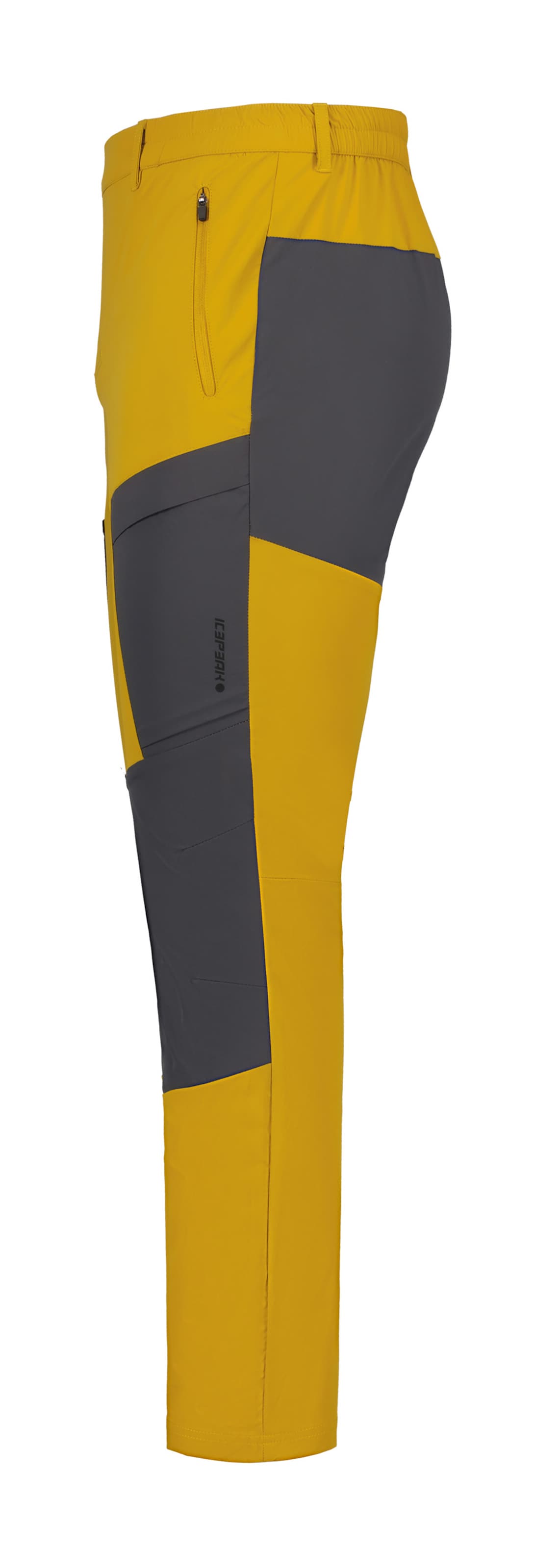 ICEPEAK Slim fit Outdoor trousers 'Deford' in Yellow