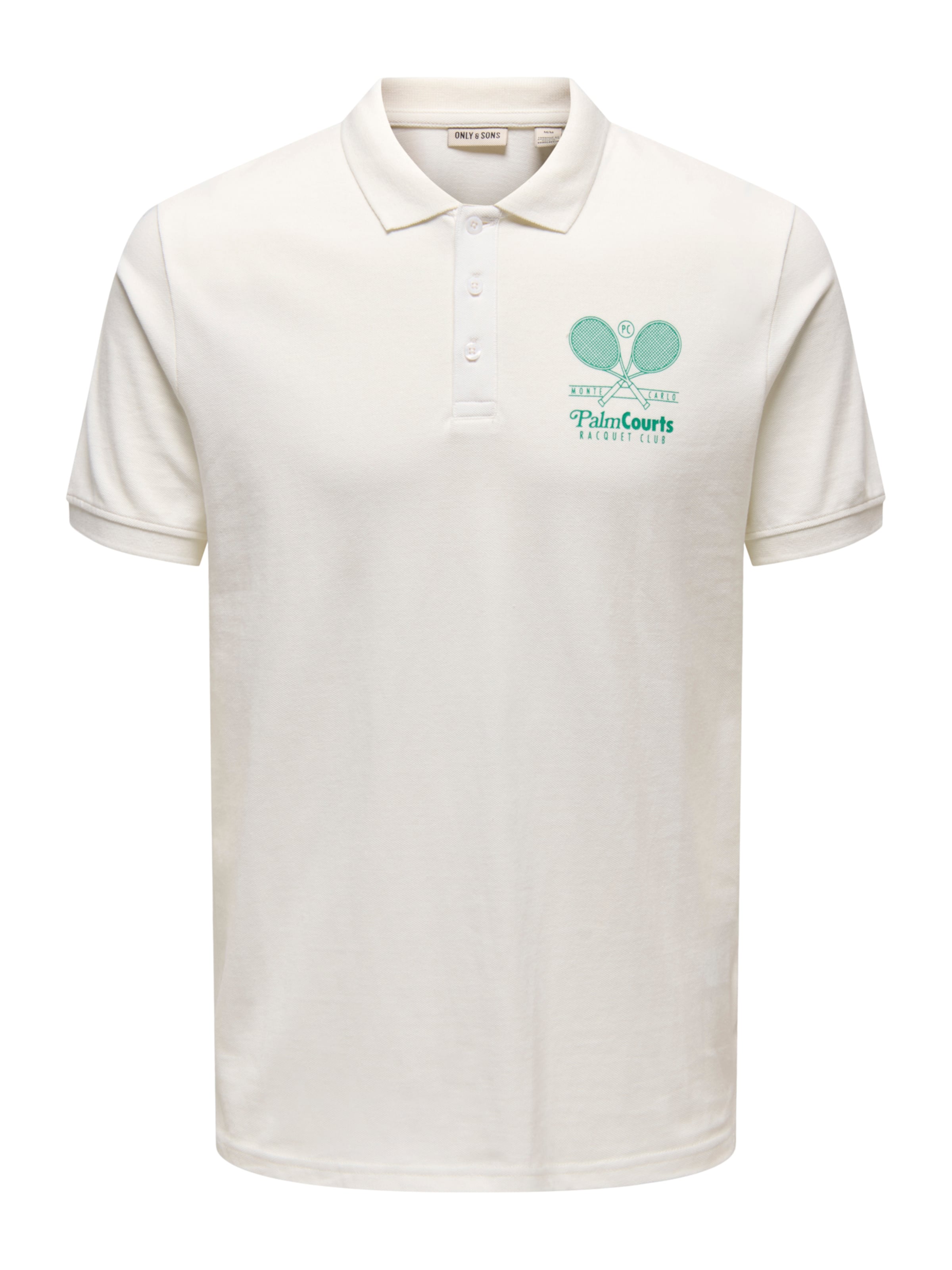 Only & Sons Тениска 'ONSTEN' в бяло: отпред