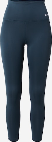 Skinny Pantalon de sport 'One' NIKE en bleu : devant