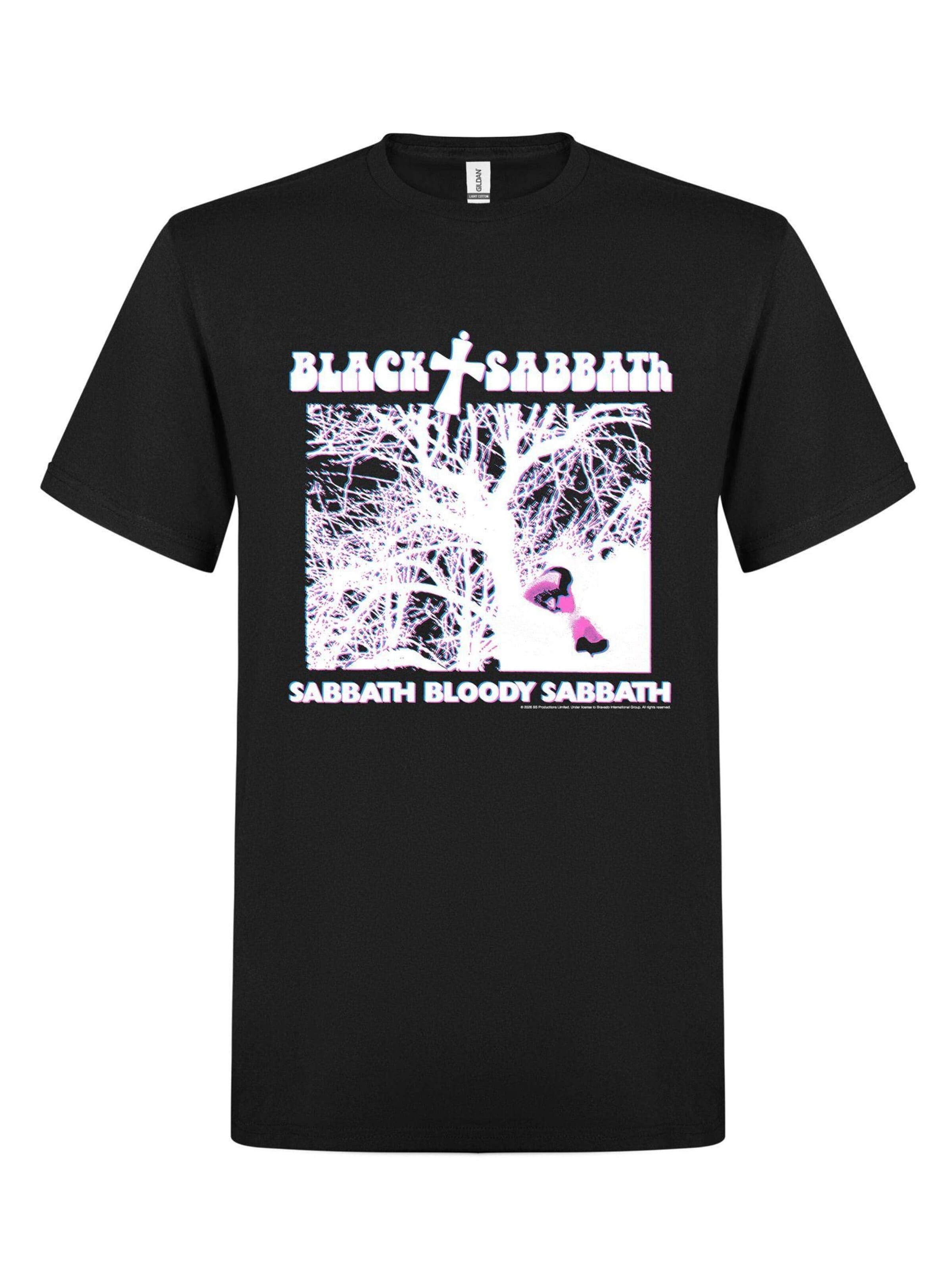 BLACK SABBATH Shirt 'Black Sabbath Sabbath Bloody Sabbath T-Shirt' in Black: front