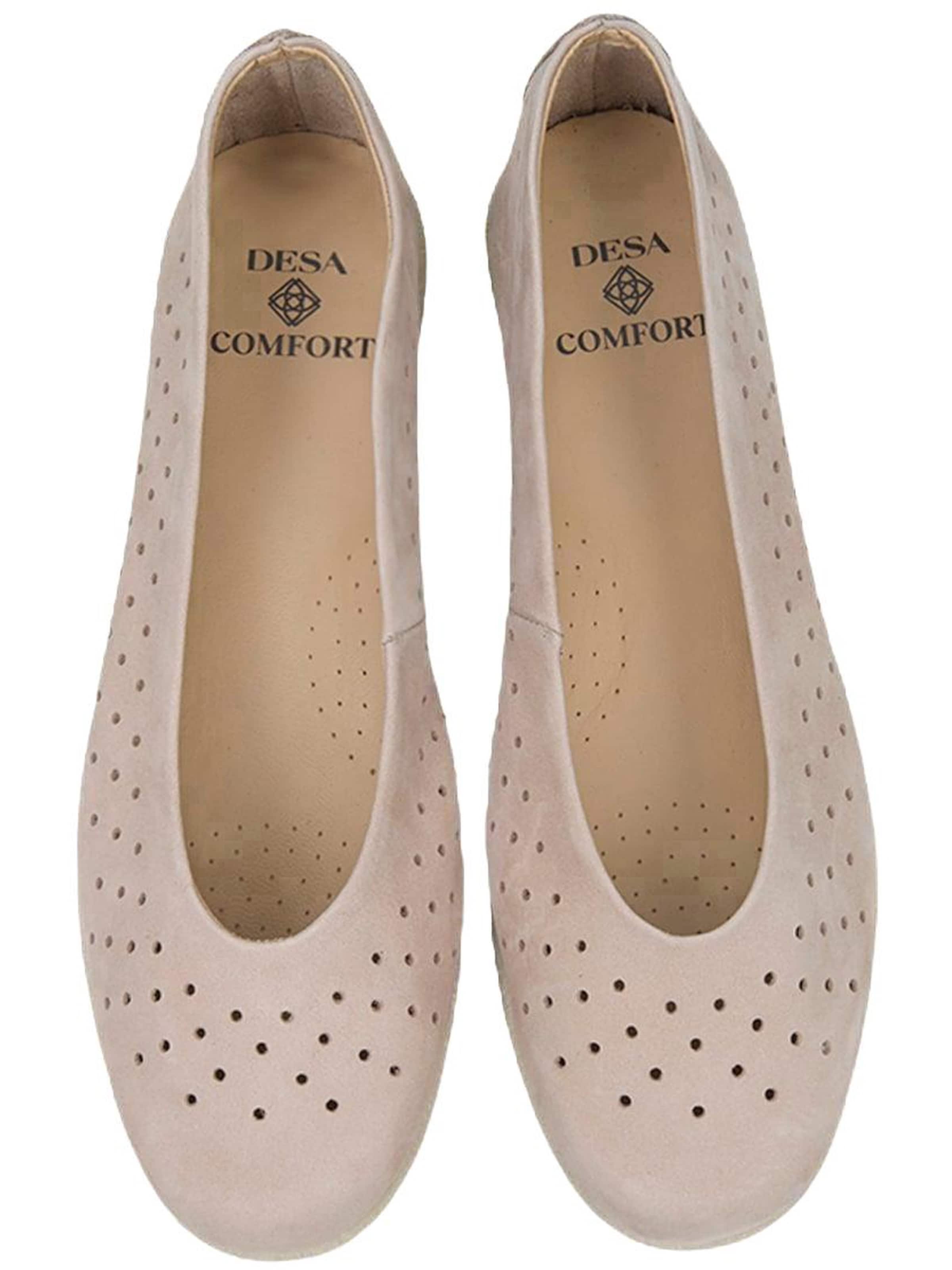 Desa - Zapatillas 'Keilabsatz-Slipper' en beige