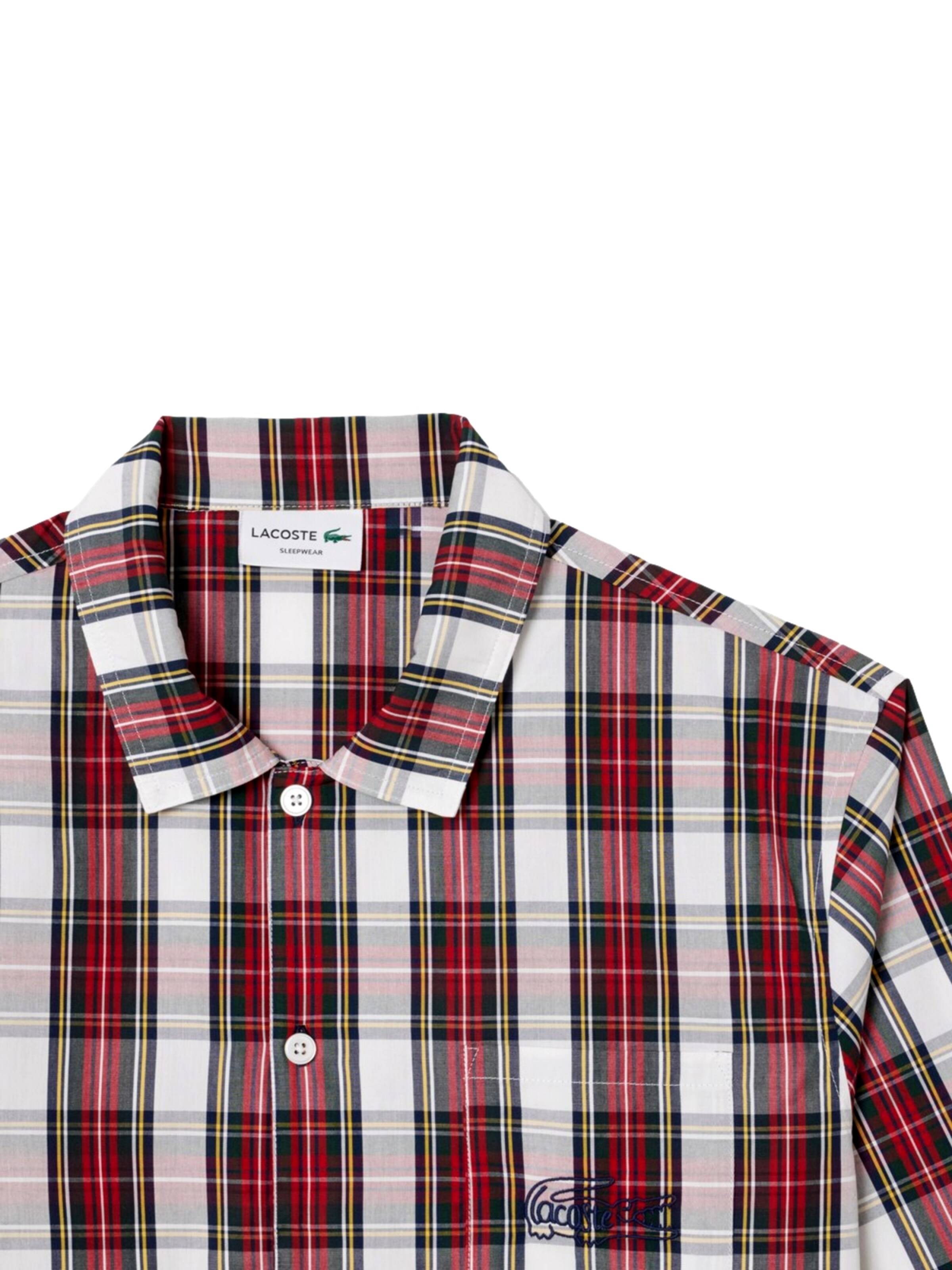 Pigiama lungo di LACOSTE in rosso