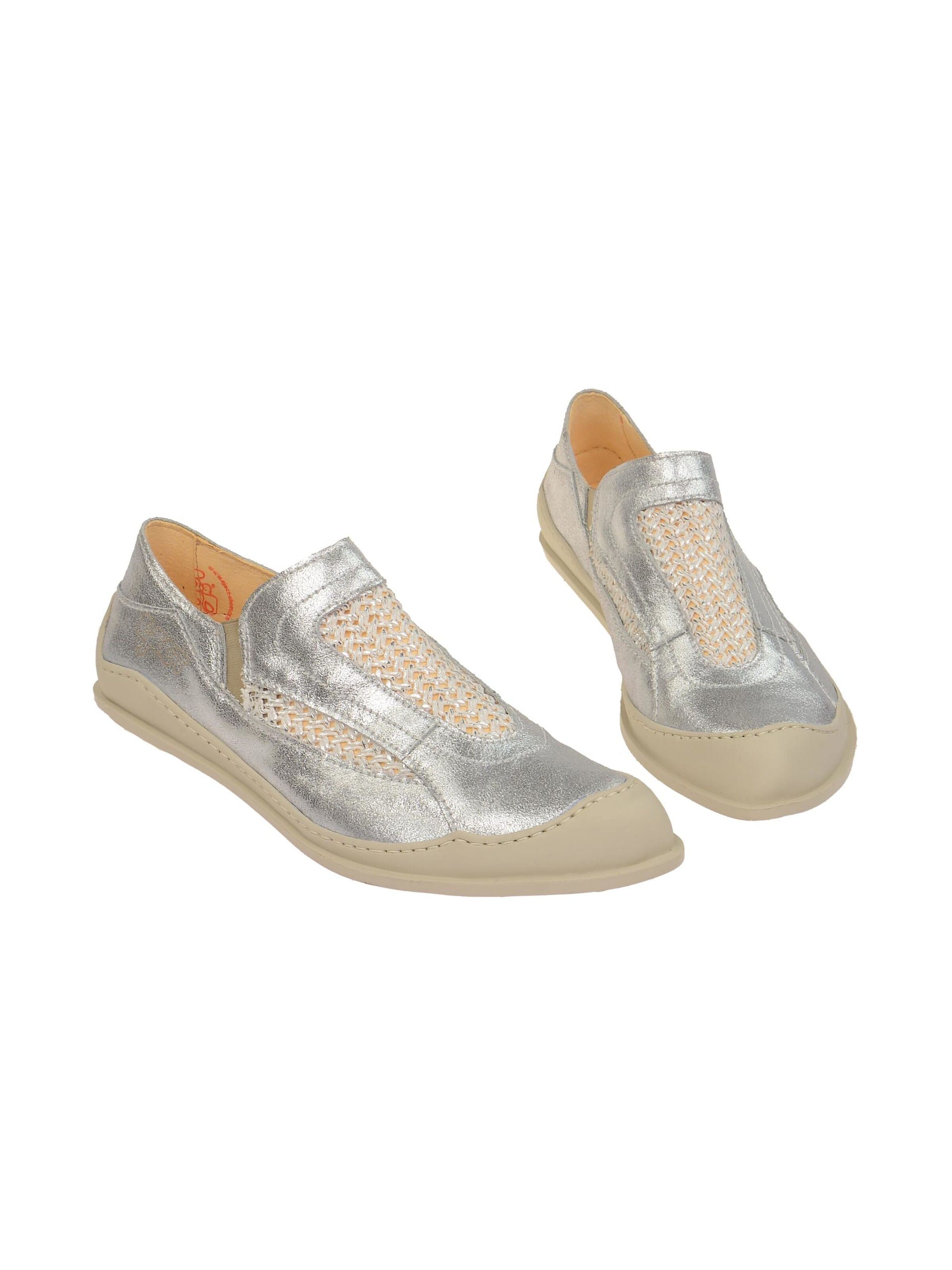 EJECT Classic Flats 'Eject Ciber Schuhe silber grau Slipper' in Grey