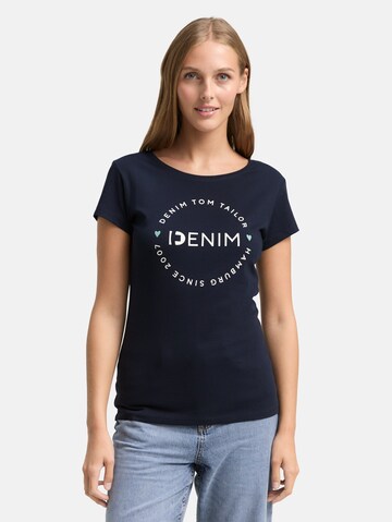 TOM TAILOR DENIM Póló - kék: elől