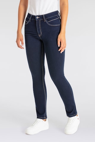 MAC Slimfit Jeans in Blau: Vorderseite