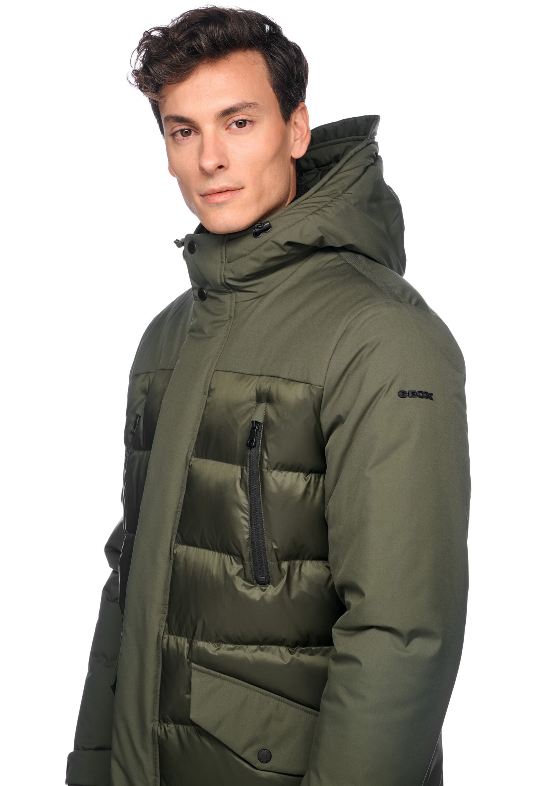GEOX Wintermantel in Grün