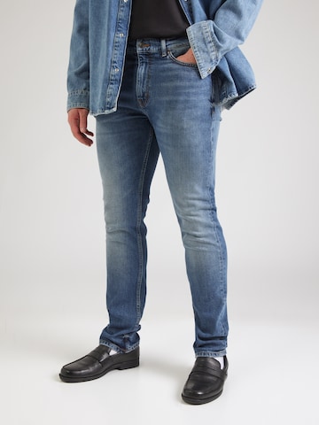 HUGO Slimfit Kavbojke '708' | modra barva: sprednja stran