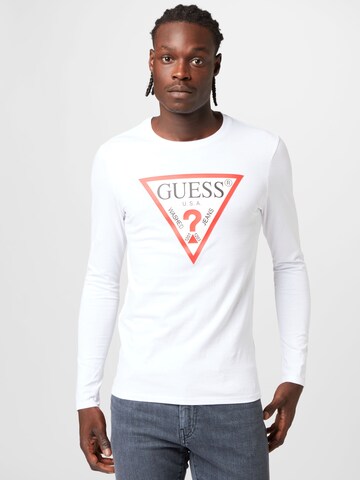 GUESS - Camisa em branco: frente