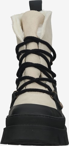 STEVE MADDEN Lace-Up Ankle Boots in White