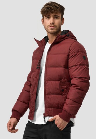 Veste d’hiver 'Adrian ZA' INDICODE JEANS en rouge