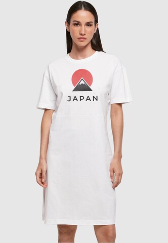 Merchcode Kleid 'Japan' in Weiß: Vorderseite