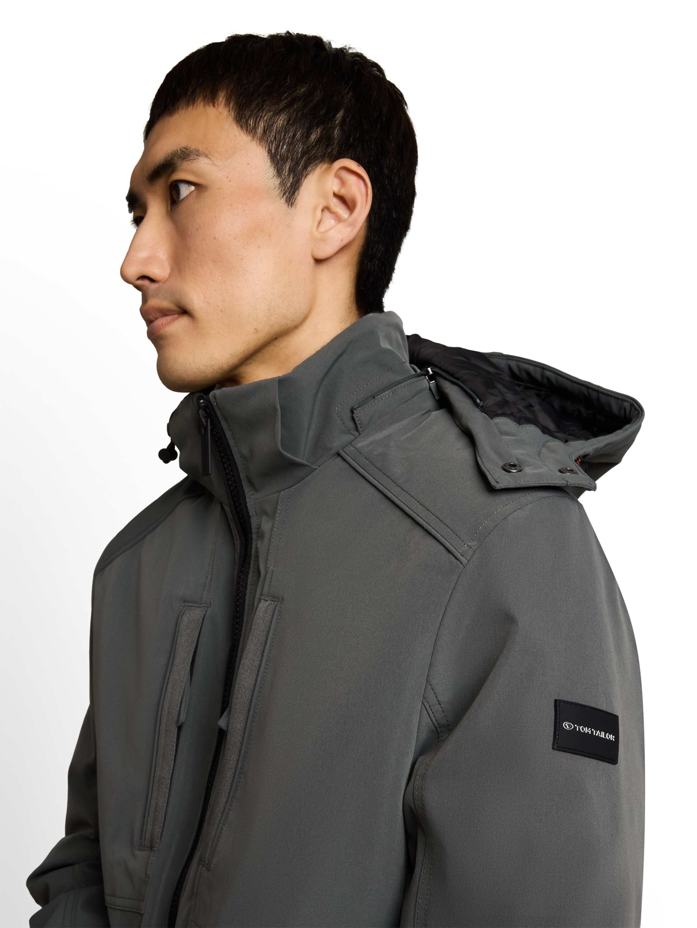 TOM TAILOR - Chaqueta de entretiempo en verde