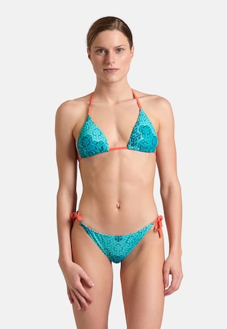 ARENA Háromszög Bikini 'WATER PRINT' - kék: elől