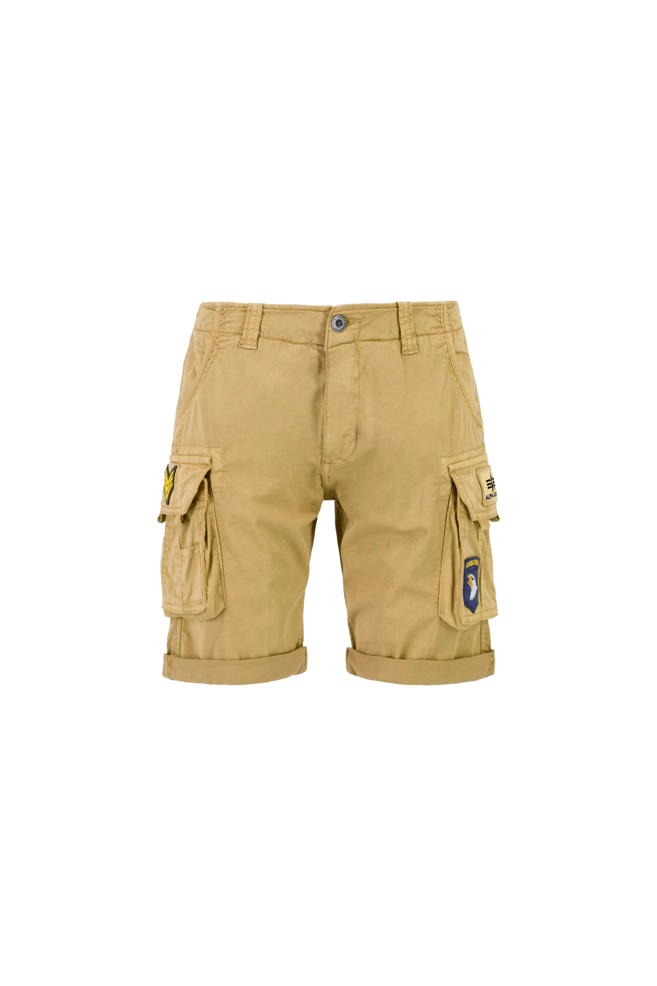 ALPHA INDUSTRIES Klapptaskutega püksid, värv beež: eest vaates