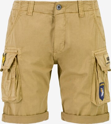 Pantaloni cargo di ALPHA INDUSTRIES in beige: frontale