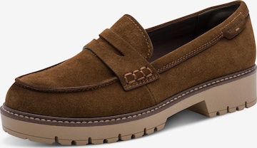 Chaussure basse Tamaris en marron : devant