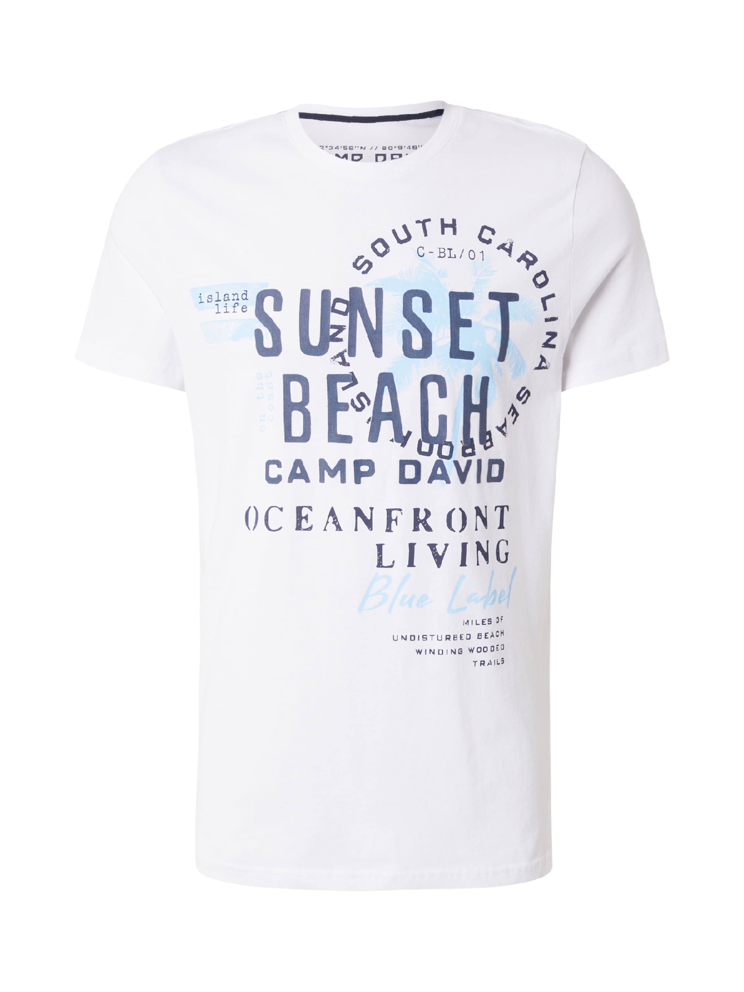 CAMP DAVID Shirt in Wit: voorkant