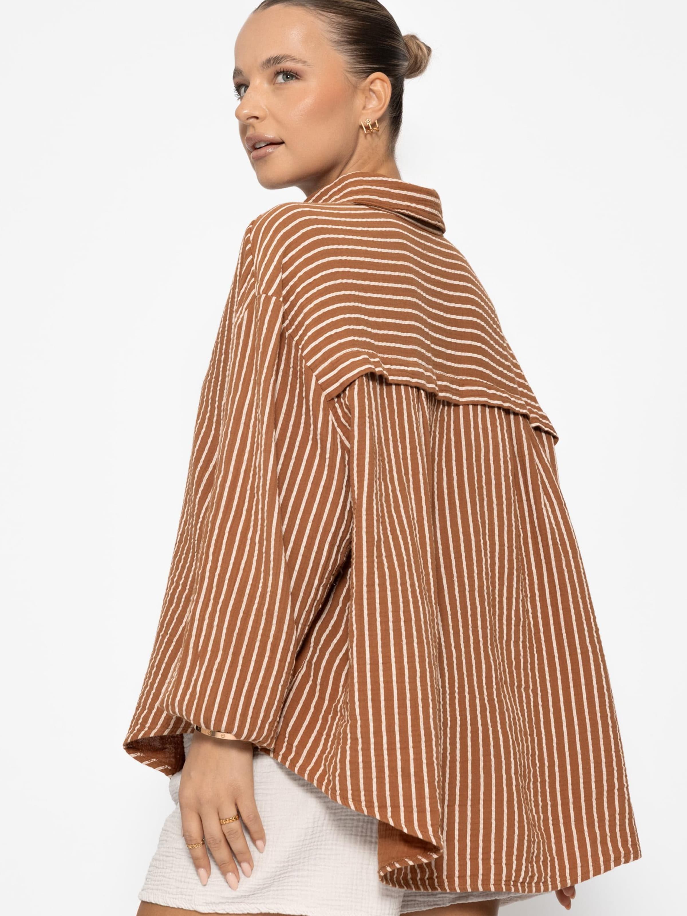 SASSYCLASSY Bluse‌‌‌‌‌‌‌‌‌‌ in Braun