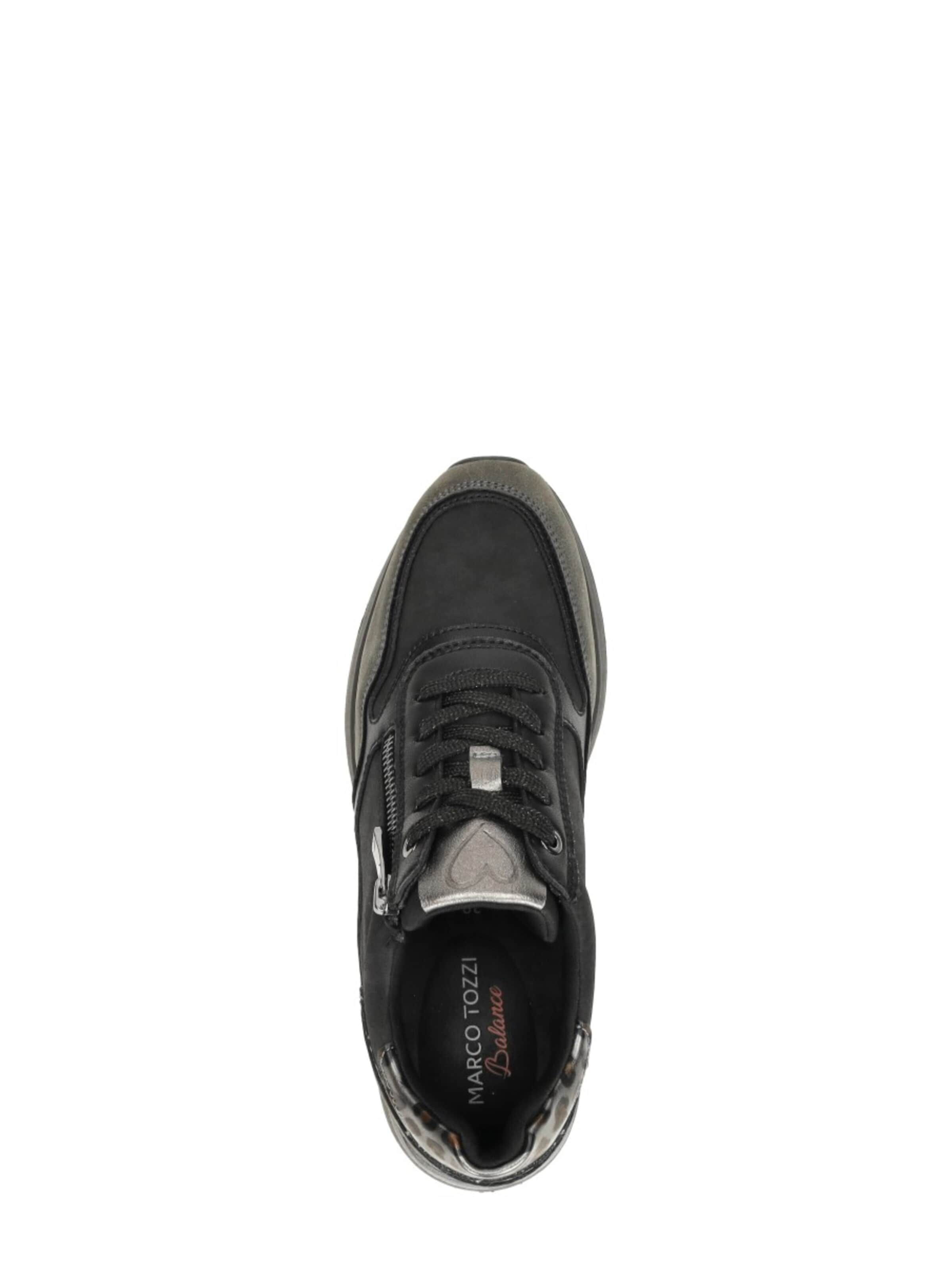 MARCO TOZZI Sneakers laag 'Sneakers Laag' in Zwart
