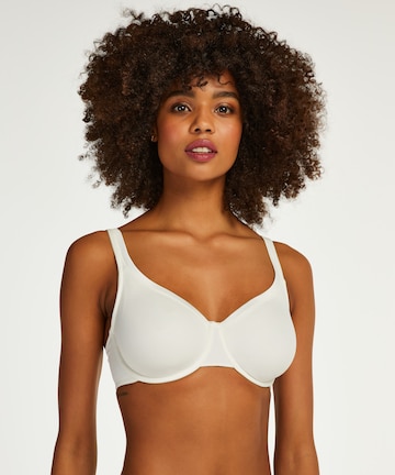 Hunkemöller T-shirt Bra in White: front