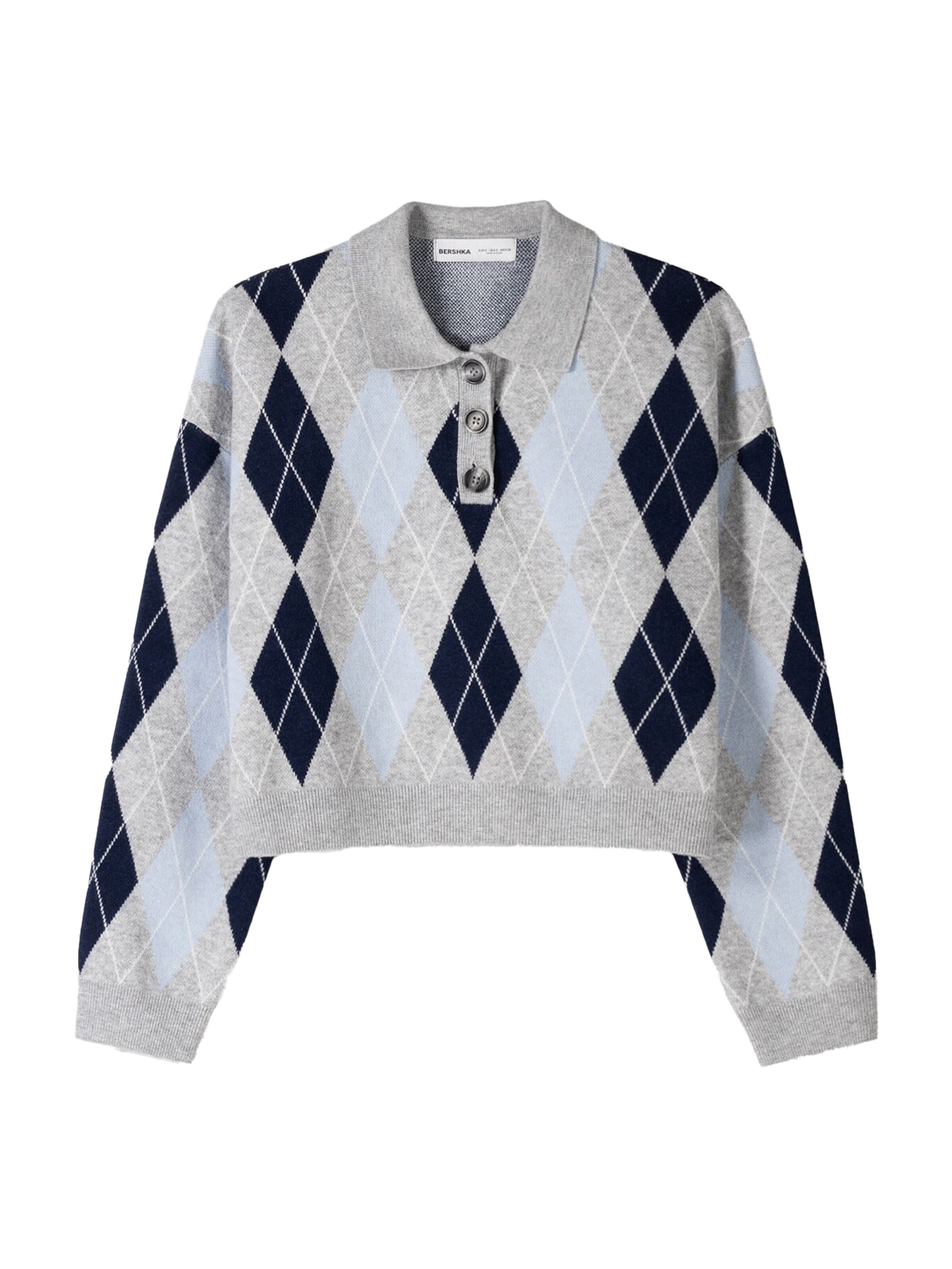 Bershka Sweater in Blue: front