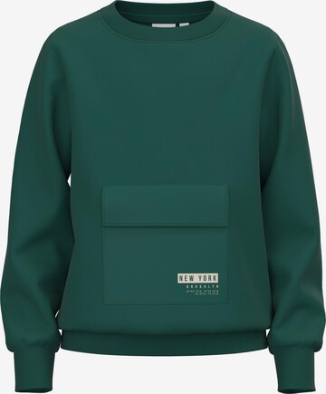 NAME IT - Sweatshirt 'NINNE' em verde: frente