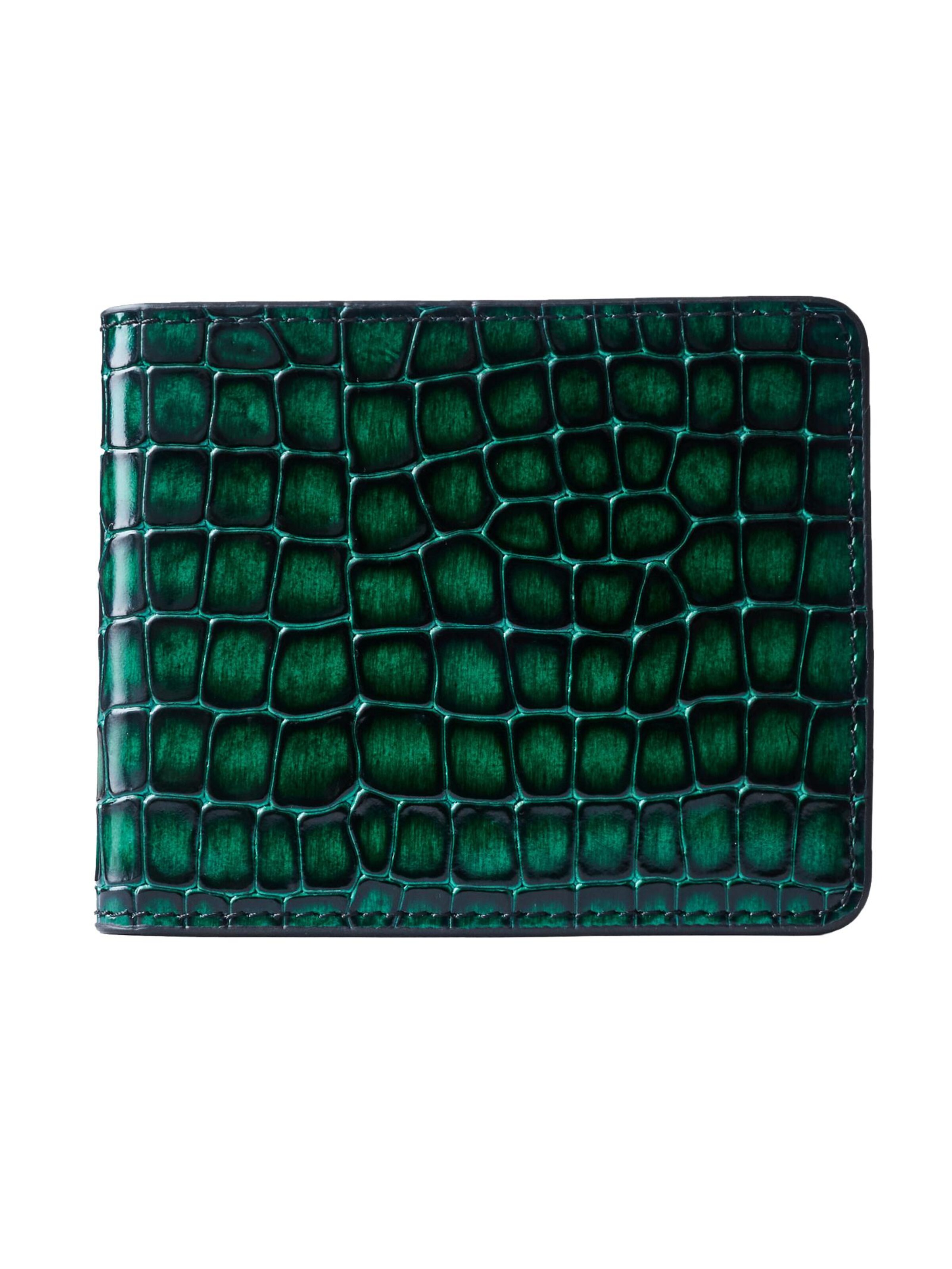 GT Collection - Cartera 'Croc Prestige' en verde: frente